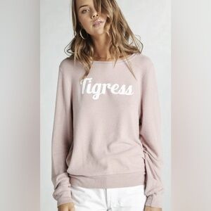 Wildfox Couture Tigress Baggy Beach Jumper